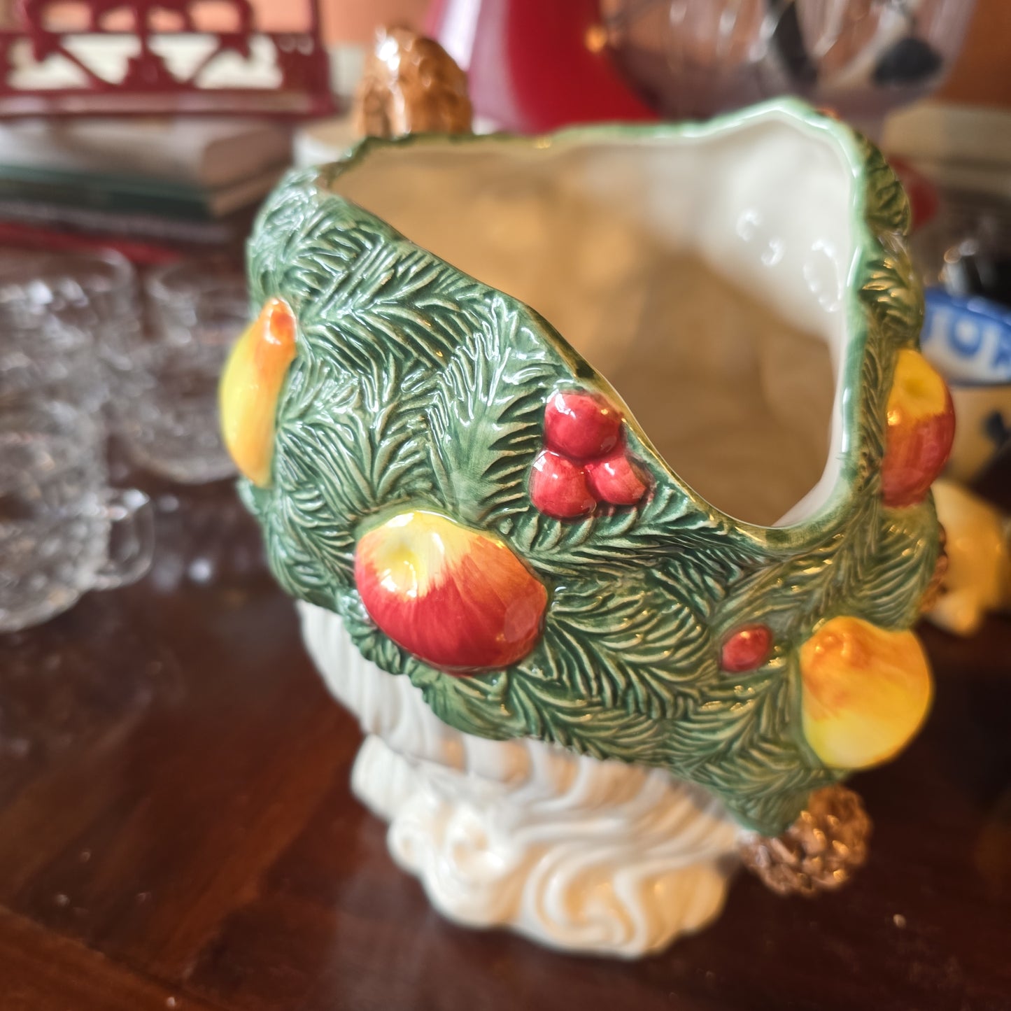 Fitz and Floyd Woodland Santa Pitcher