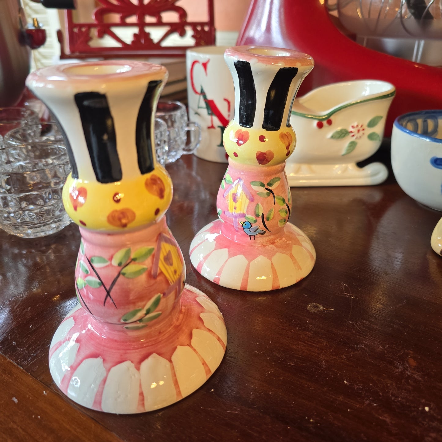 Pair of Whimsical Candlesticks