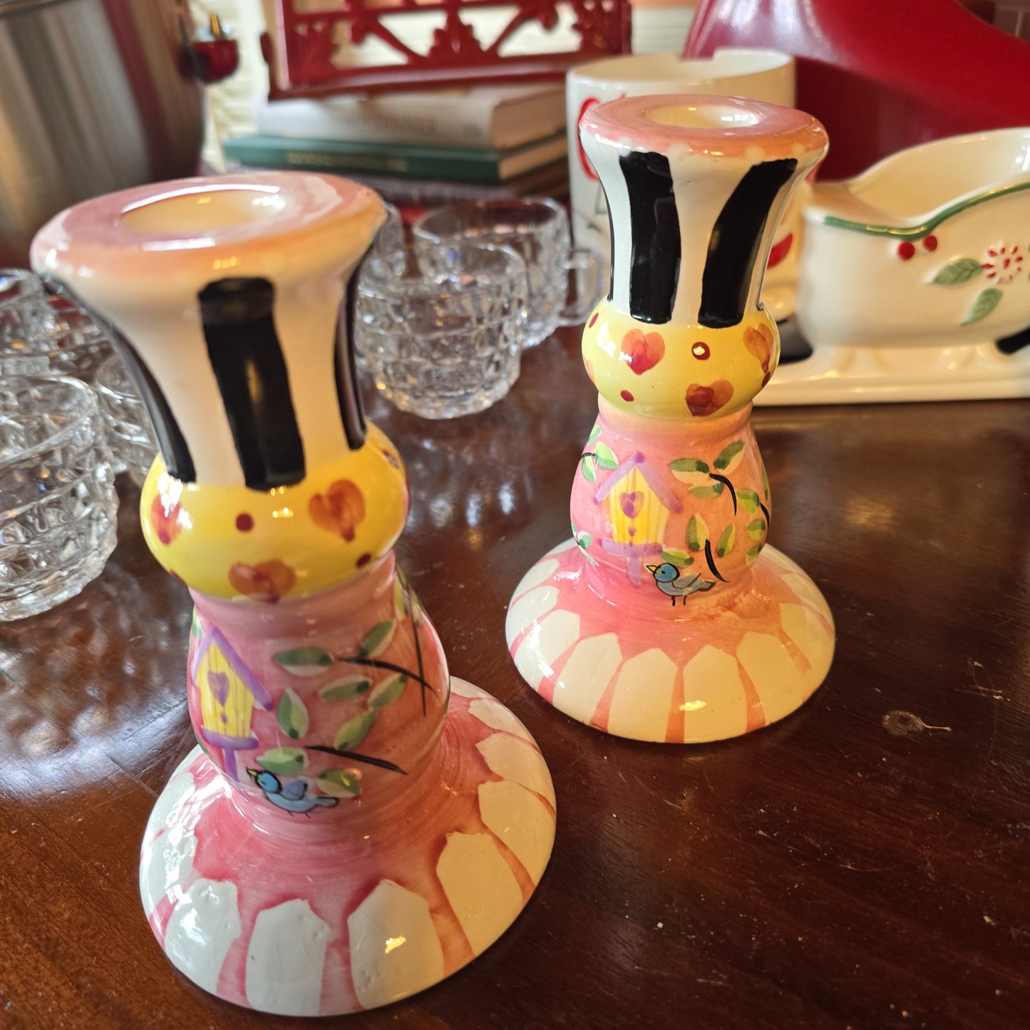 Pair of Whimsical Candlesticks