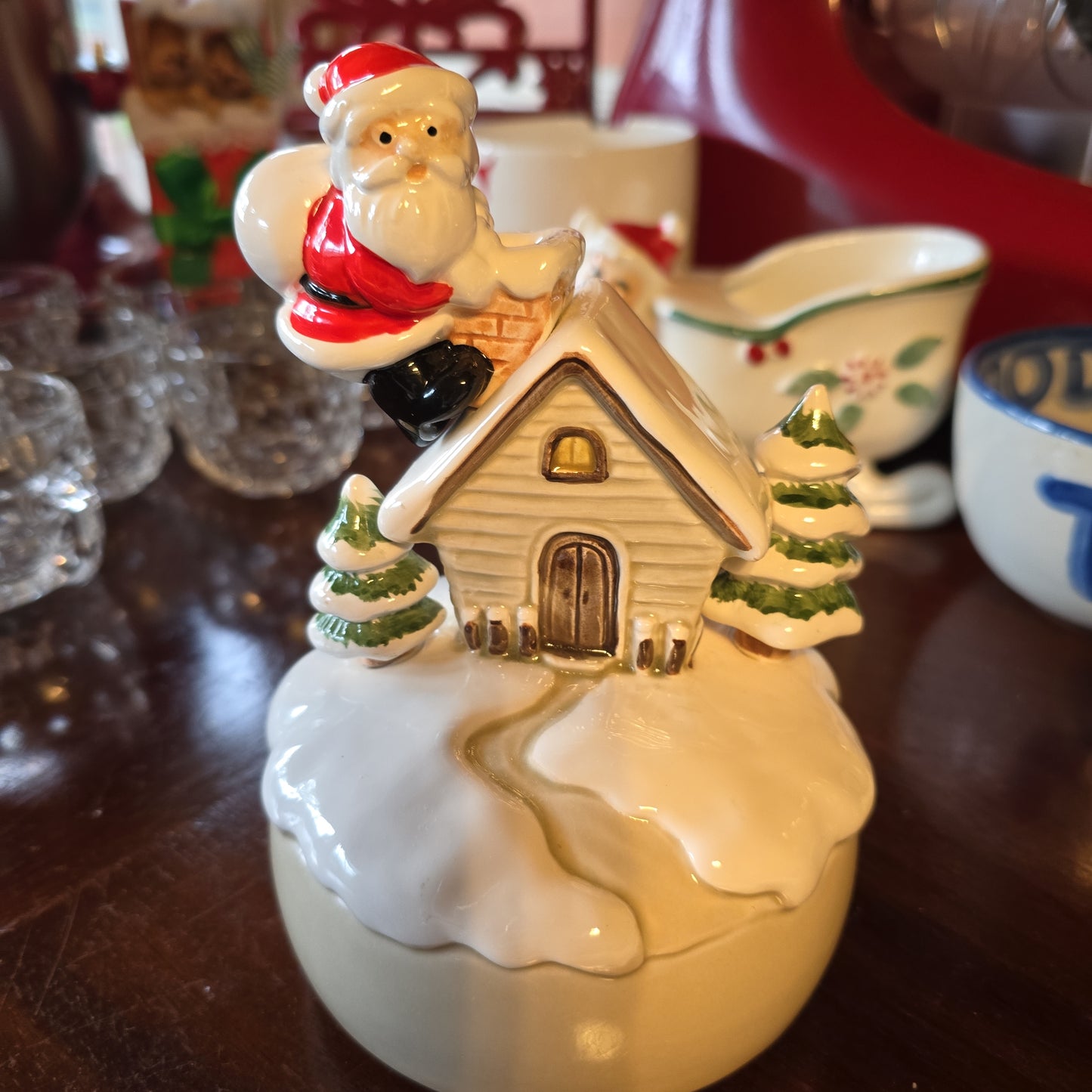 Otagiri Santa Music Box