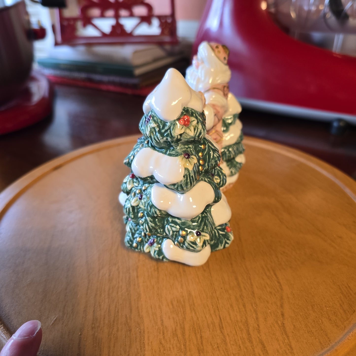 Fitz and Floyd Santa & Tree Salt & Pepper