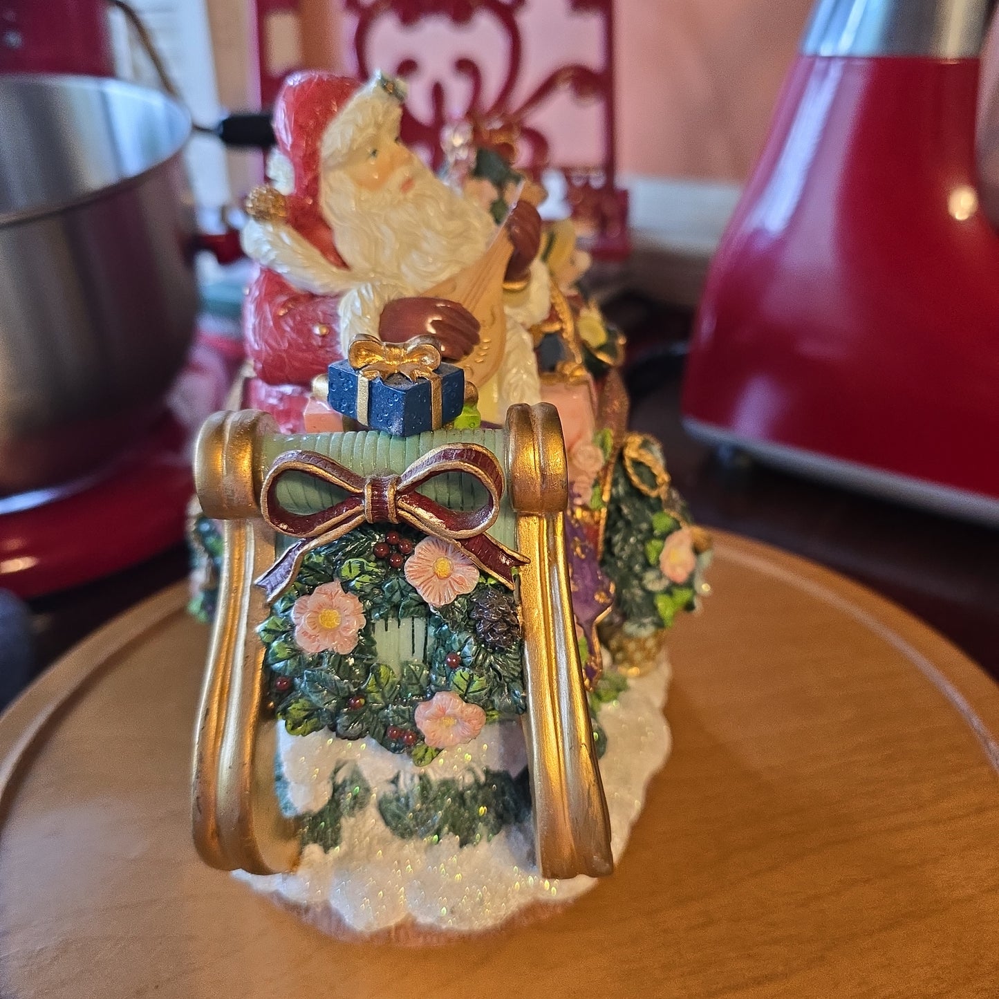 Fitz and Floyd Santa Music Box