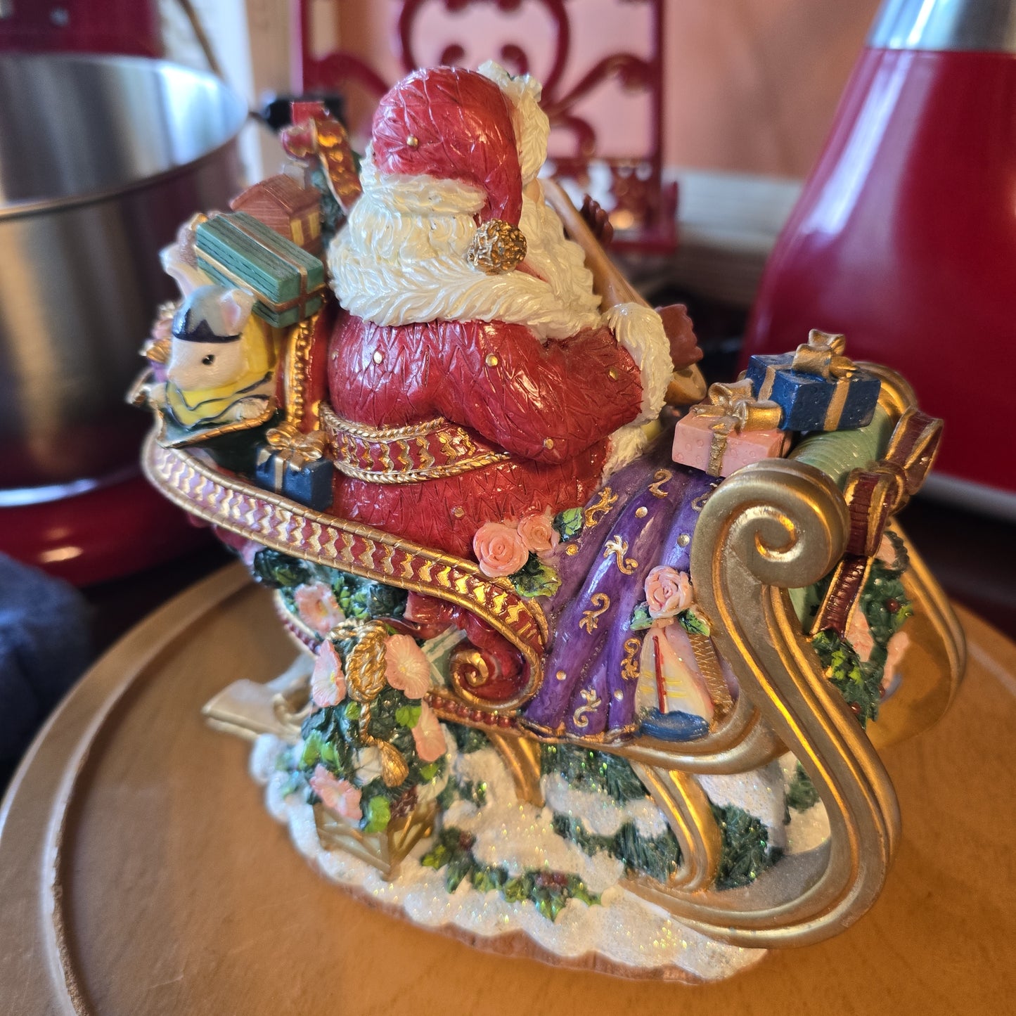 Fitz and Floyd Santa Music Box