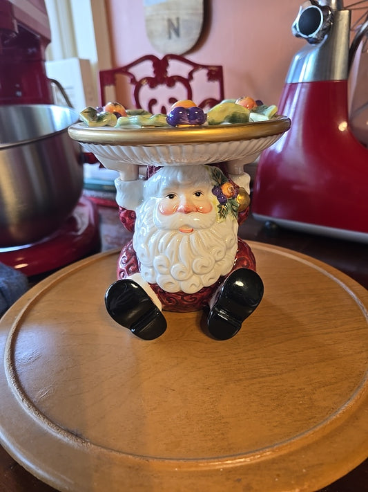 Fitz and Floyd Santa Candle holder